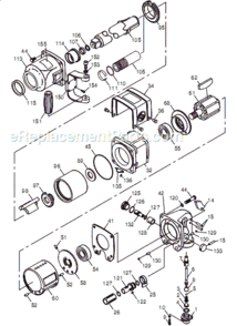 Page A Diagram and Parts List for CP897SP-6 T025380 Chicago Pneumatic Wrench